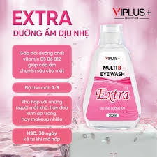 Nước rửa mắt làm sạch và thư giản mắt VIPLUS+ Multi B Eye Wash 300ml