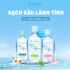 Nước tẩy trang kiểm soát dầu nhờn, ngừa mụn SENKA All Clear Water Micellar Formula Fresh Anti Shine 70ml