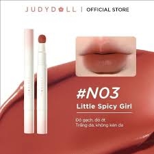 Son kem lì đầu bông dặm JudyDoll Powder Lip Cream