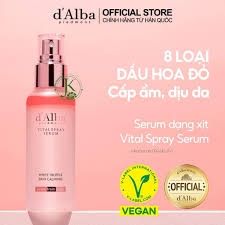 Serum dưỡng ẩm sáng da dạng xịt d'Alba piedmont 100ml