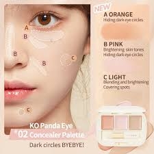 Bảng kem che khuyết điểm 3 màu Judydoll Three-Shades Concealer Palette