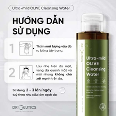 Nước Tẩy Trang Dịu Nhẹ DR.CEUTICS Ultra-mild Olive Cleansing Water 500ml