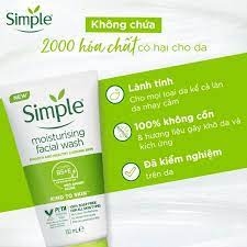 Gel Rửa Mặt Simple 150ml Gel Wash (3 dòng)