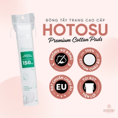 Bông Tẩy Trang Hotosu Cao Cấp 150 Miếng Premium Cotton Pads