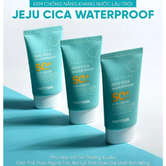 Kem chống nắng kháng nước PRETTY SKIN The Pure Jeju Cica Waterproof Sun Cream SPF50+ PA++++ 50ml