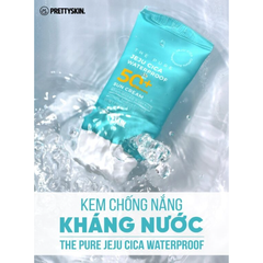 Kem chống nắng kháng nước PRETTY SKIN The Pure Jeju Cica Waterproof Sun Cream SPF50+ PA++++ 50ml