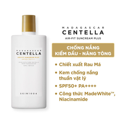 Kem Chống Nắng Phổ Rộng Dưỡng Ẩm SKIN1004 Madagascar Centella Hyalu-Cica Water-Fit Sun Serum SPF50+ PA++++ 50ml