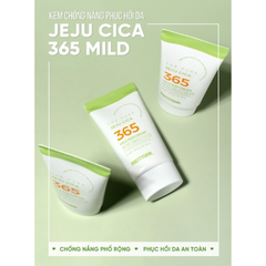 Kem chống nắng rau má PRETTY SKIN The Pure Jeju Cica 365 Mild Sun Cream SPF50+ PA++++ 50ml