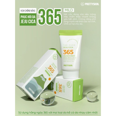 Kem chống nắng rau má PRETTY SKIN The Pure Jeju Cica 365 Mild Sun Cream SPF50+ PA++++ 50ml
