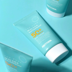 Kem chống nắng kháng nước PRETTY SKIN The Pure Jeju Cica Waterproof Sun Cream SPF50+ PA++++ 50ml