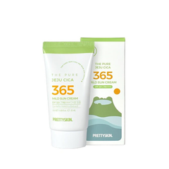 Kem chống nắng rau má PRETTY SKIN The Pure Jeju Cica 365 Mild Sun Cream SPF50+ PA++++ 50ml
