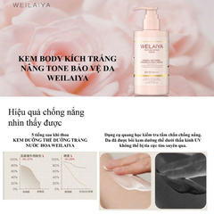 Kem dưỡng trắng da body hoa hồng WEILAIYA Natural Whitening Fragrance 200ml