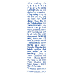 Sữa dưỡng ẩm dịu lành cho da nhạy cảm Cetaphil Moisturising Lotion 237ml