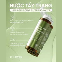 Nước Tẩy Trang Dịu Nhẹ DR.CEUTICS Ultra-mild Olive Cleansing Water 500ml