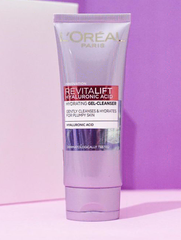 Sữa Rửa Mặt L'Oreal Paris Cấp Ẩm Và Căng Mịn Da 100ml Revitalift Hyaluronic Acid Hydrating Gel-Cleanser