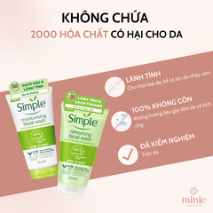 Gel Rửa Mặt Simple 150ml Gel Wash (3 dòng)