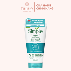 Gel Rửa Mặt Simple 150ml Gel Wash (3 dòng)