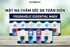 Combo 10 miếng mặt nạ giấy dưỡng da Foodaholic Essential Mask