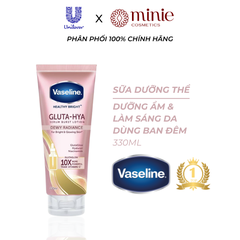 Mặt Nạ Dưỡng Thể Căng Mướt Vaseline Gluta-Hya Serum Burst Lotion Overnight Radiance Repair 330ml