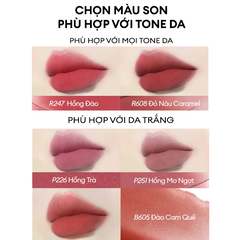 Son kem lì mịn mượt COLORKEY Airy Velvet Lip Lacquer 3g