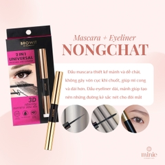 Mascara 2 Đầu Browit by Nongchat 2 in 1 Universal Mascara And Eyeliner