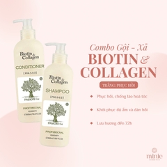 Bộ Gội Xả BIOTIN & COLLAGEN Phiên Bản 500ml