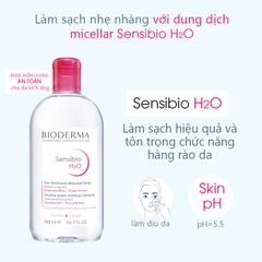 Nước Tẩy Trang Bioderma Dành Cho Da Nhạy Cảm Công Nghệ Micellar Sensibio H2O