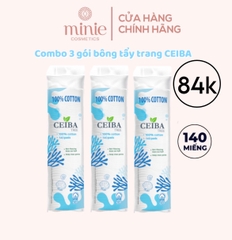 Bông Tẩy Trang Ceiba 100% Chất Liệu Cotton 140 miếng