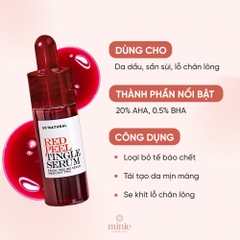 Serum So'Natural Tái Tạo Peel Da Sinh Học 11ml Red Peel Tingle Serum