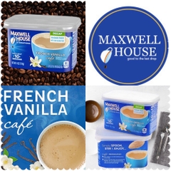 Cà phê Hoà tan MAXWELL HOUSE Decaf sugar free vị Vanilla