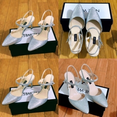 Giày Nine West Emme Ánh Bạc Size 6.5