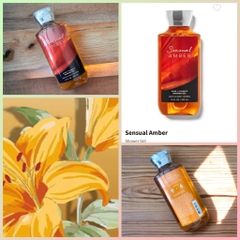 Sữa Tắm Bath & Body Works Sensual Amber Aloe + Vitamin E Shower Gel 295ml