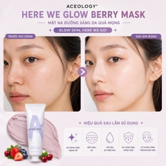 Mặt Nạ Dưỡng Sáng Da ACEOLOGY Here We Glow Berry Mask 65ml.