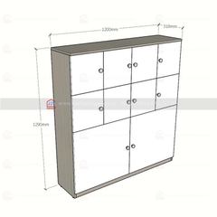 Tủ Hồ Sơ Gỗ Cao VP - THSTK09