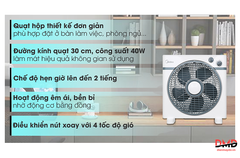 Quạt hộp Midea 5 cánh KYT30-15A 40W
