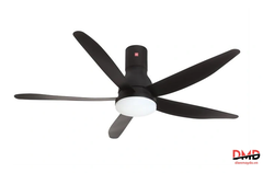 Quạt trần KDK 5 cánh U60FW(BK) 59W