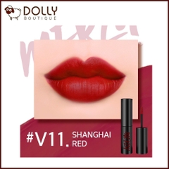 Son Kem Lì Merzy The First Velvet Tint V11 Shanghai Red