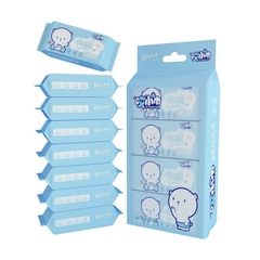 Khăn Ướt Super Mini Baby Wipes Tiện Lợi Dễ Thương Gấu Bình Trà