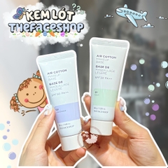 Kem Lót The Face Shop Air Cotton Makeup Base SPF30 02 Lavender