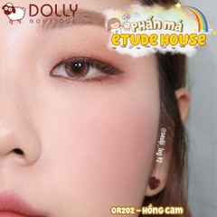 Phấn Má Hồng Etude House Lovely Cookie Blusher #OR202 Sweet Coral Candy - 4.5g