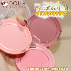 Phấn Má Hồng Etude House Lovely Cookie Blusher #OR202 Sweet Coral Candy - 4.5g