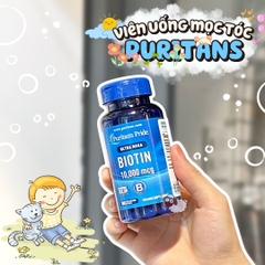 Viên Uống Kích Mọc Tóc Puritans Pride Ultra Mega Biotin 10000 Mcg - (100 viên)