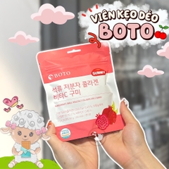 Kẹo Dẻo Collagen Lựu,Vitamin C Boto Gummy Pomegranate Small Molecular Collagen Vitamin C - 3g