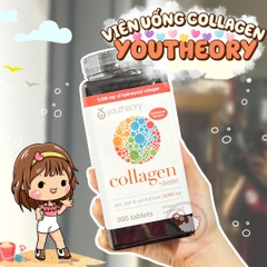 Viên uống Youtheory Collagen + Biotin Enhanced Formula 390 viên