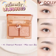 Bảng Phấn Mắt 2 Ô Siêu Xinh, Bền Màu Lilybyred Little Bitty Moment Shadow #03 Cheerful - 1,6g