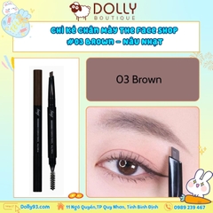 Chì Kẻ Mày The Face Shop Designing Eyebrow Pencil #03 Brown (Nâu)