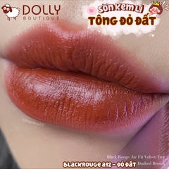 Son Kem Lì Black Rouge Air Fit Velvet Tint  #A12 Dashed Brown ( Màu Nâu Gạch Trầm ) - 4.5g