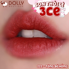 Son thỏi 3CE Stylenanda Lip Color #222 Step And Go (Màu Đỏ Đất) - 3.5g