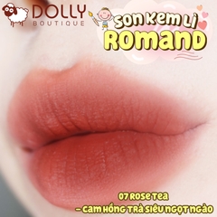 Son Kem Lì Romand Milk Tea Velvet Tint Ver 2 #07 Rose Tea (Màu Hồng Trà)