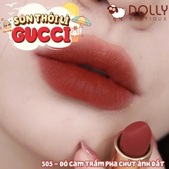 Son Thỏi Gucci Mate Lip Color #505 Janet Rust Matte (Đỏ Gạch) 3.5gr